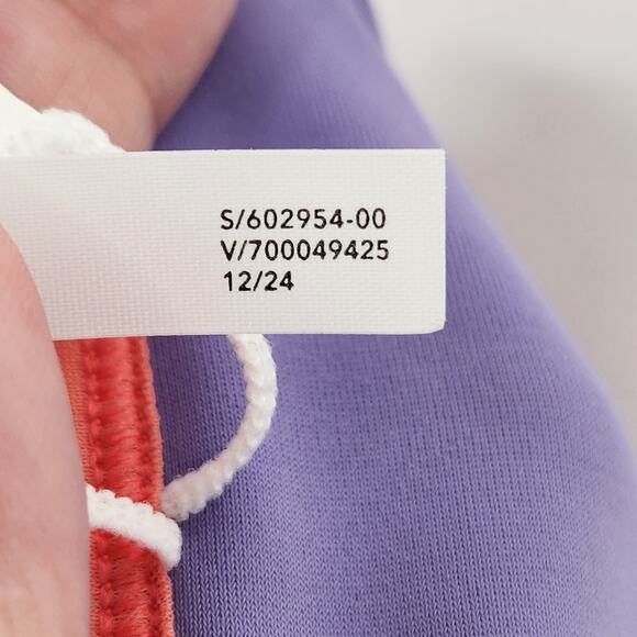 NWT Athleta Girl Reversible Mid Rise Bottom Colorblock Pink Purple Swim Girl's L - Picture 6 of 7
